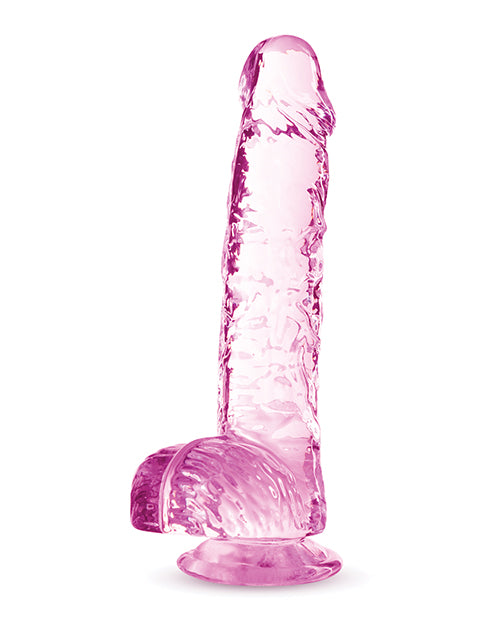 6" Crystalline Dildo - Rose