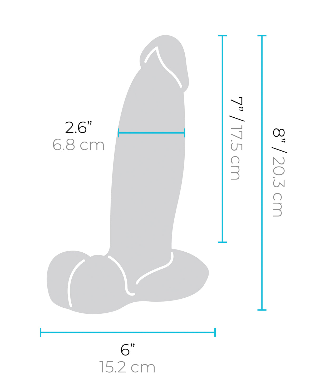 b-Vibe Slipskin 8" Girthy Realistic Dildo – Mocha