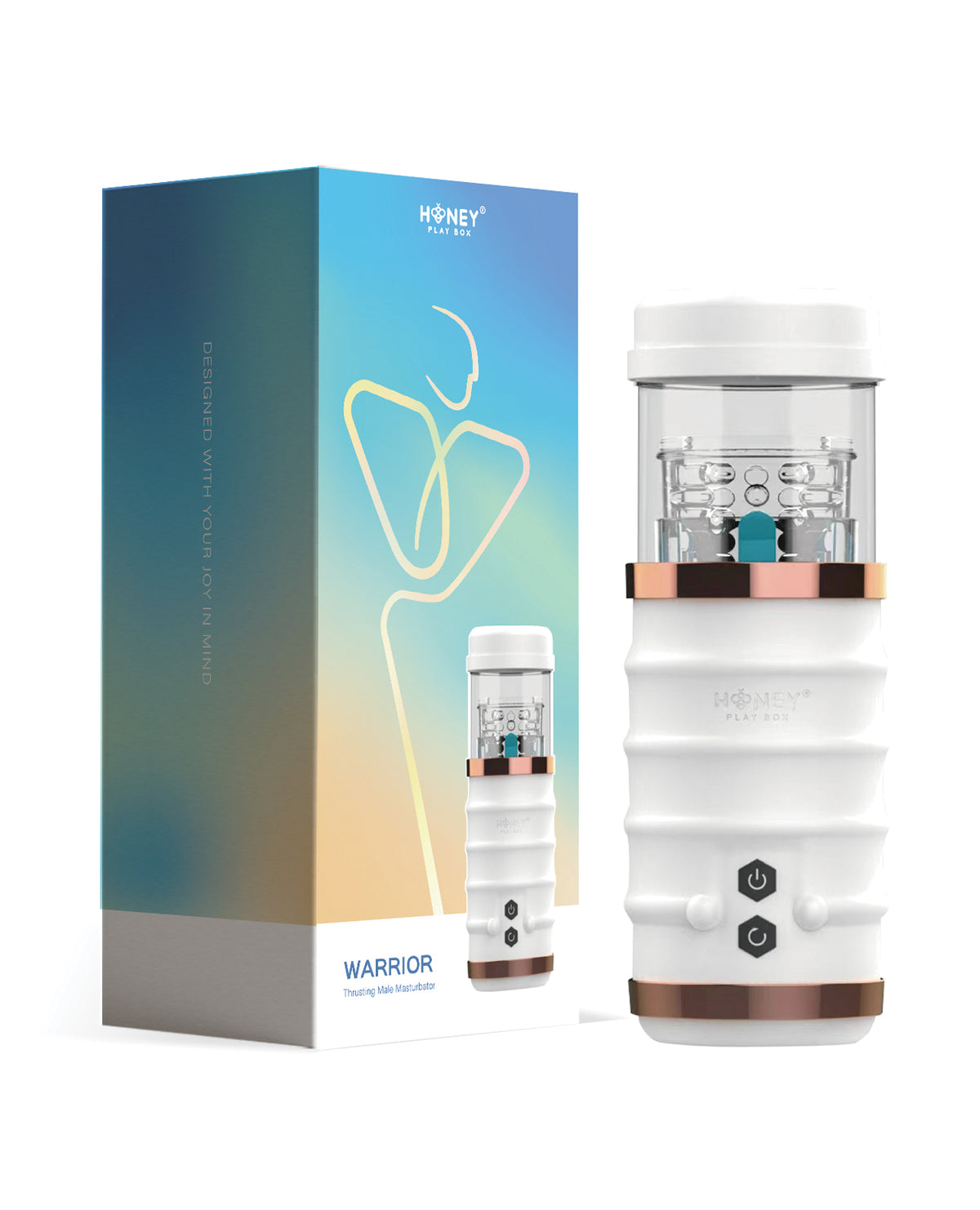 Honey Play Box Warrior Auto-Thrusting Stroker – White – view 5