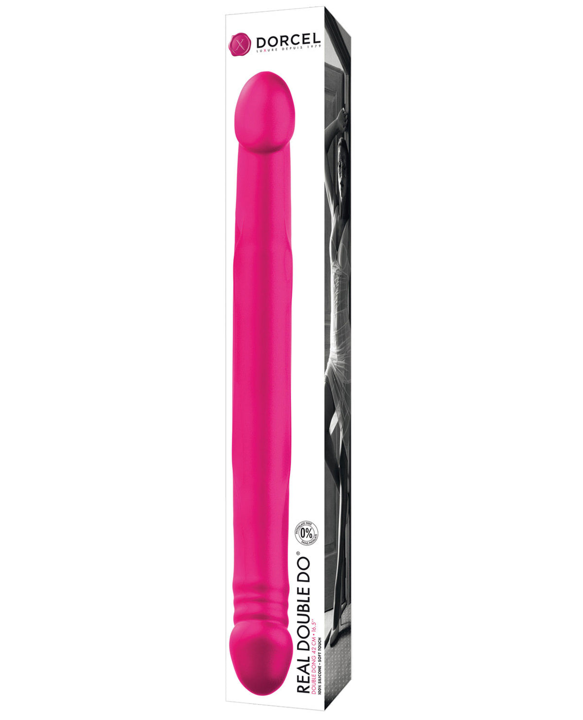 Dorcel Real Double Do 16.5" Double-Ended Silicone Dildo – Pink