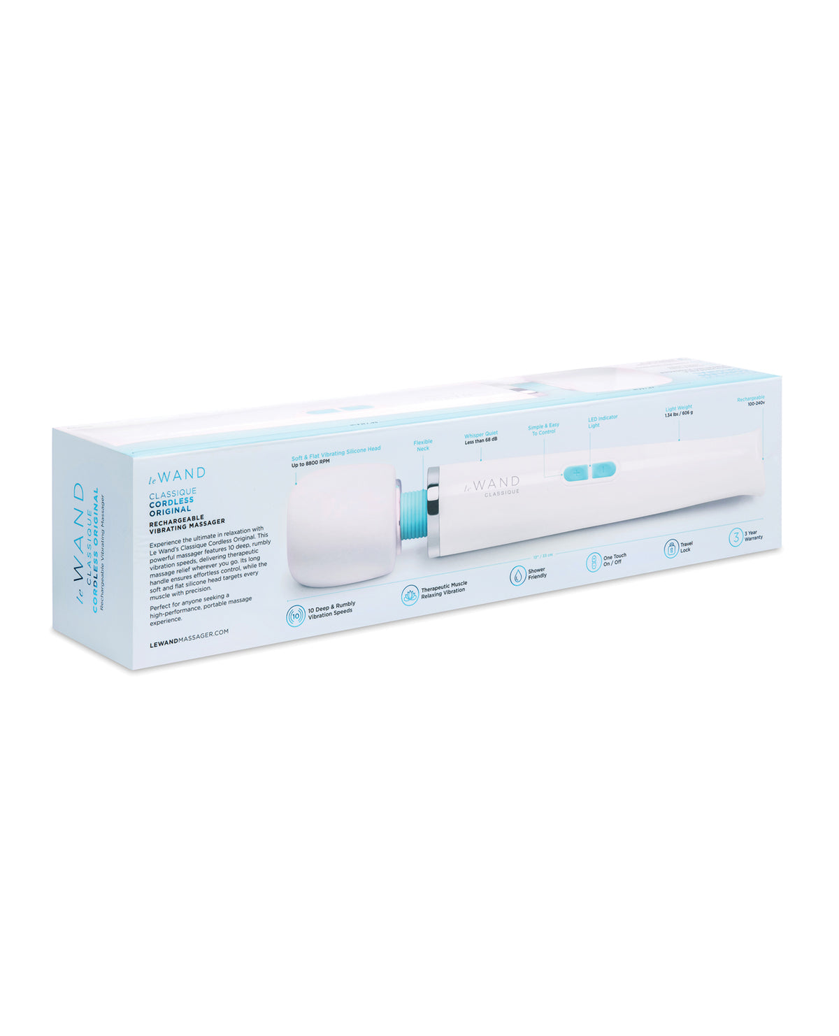 Le Wand Classique Rechargeable Wand Massager – view 7