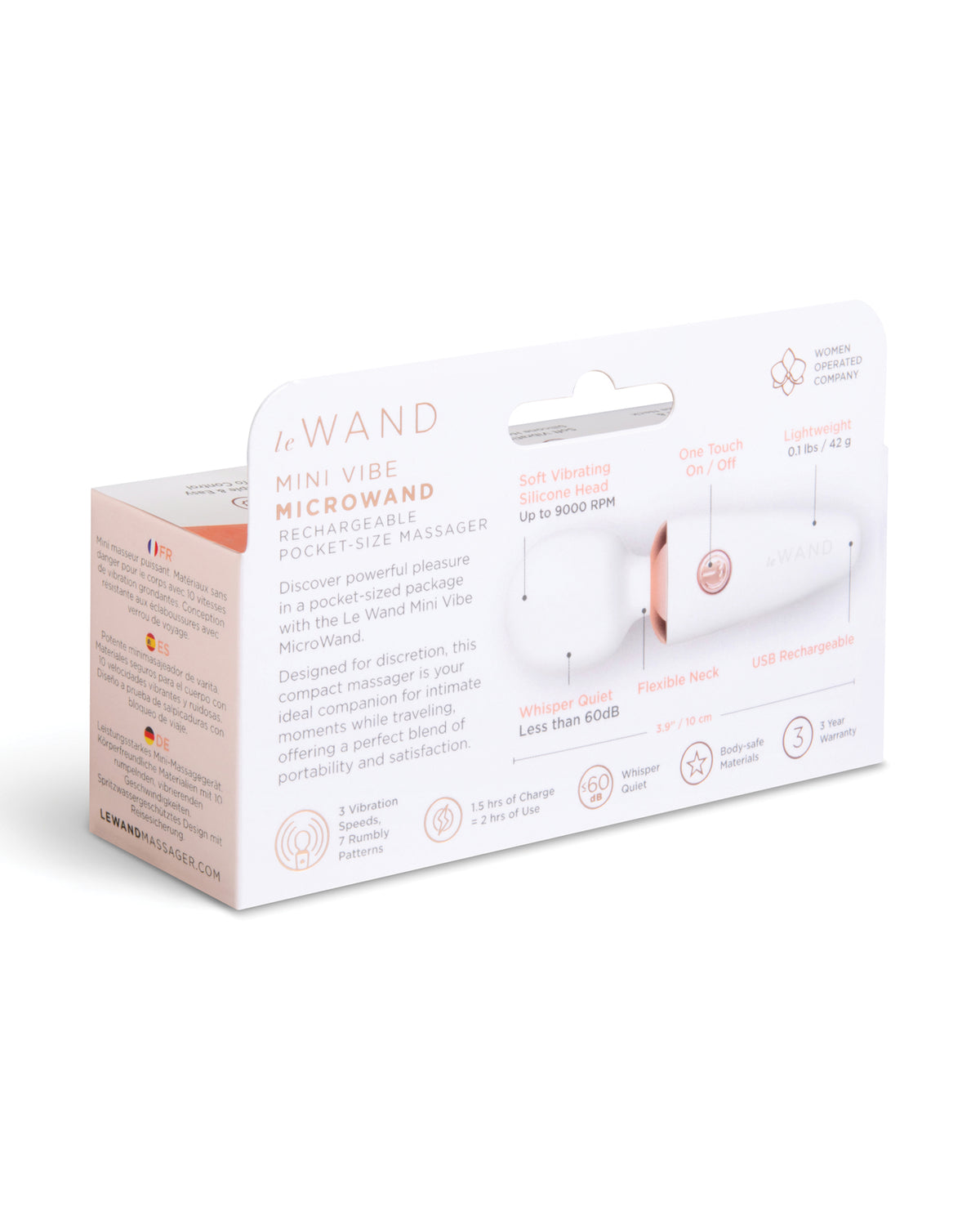 Le Wand Mini Micro Wand Pocket Massager – White