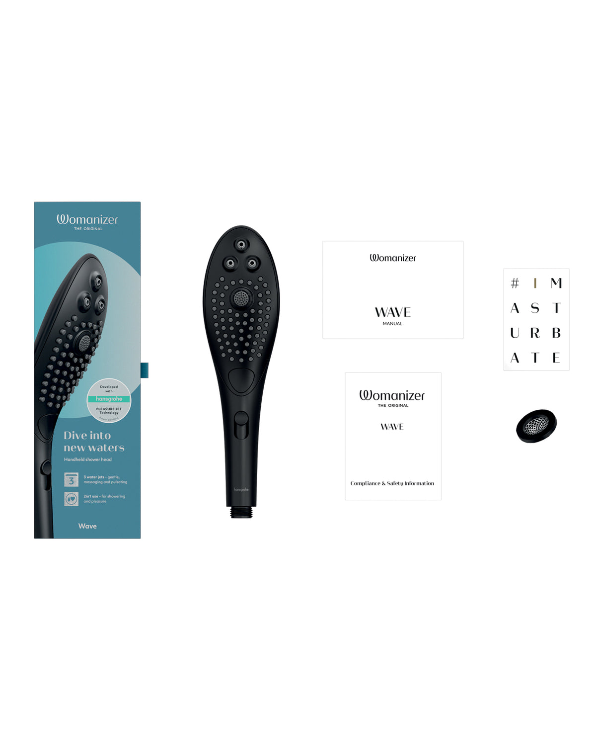 Womanizer Wave Pleasure Shower Head – Black – view 6