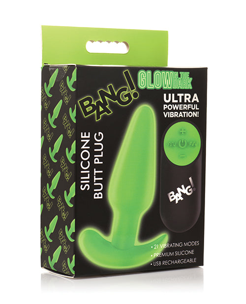 Glow in the Dark 21X Remote Controlled Butt Plug
