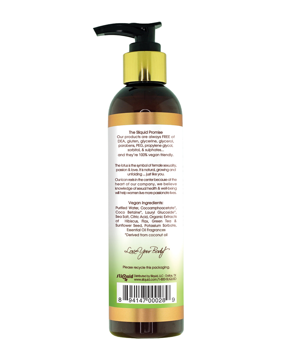 Sliquid Splash Gentle Feminine Wash – 8.5 oz – Honeydew Cucumber – view 2
