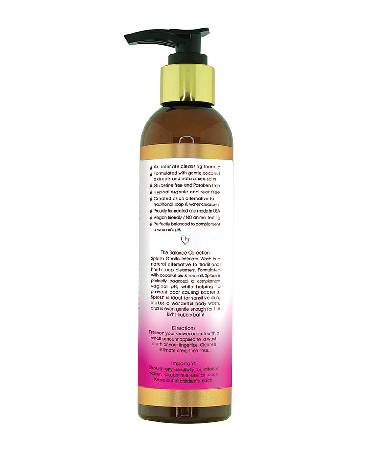Sliquid Splash Gentle Feminine Wash – 8.5 oz – Grapefruit Thyme – view 3