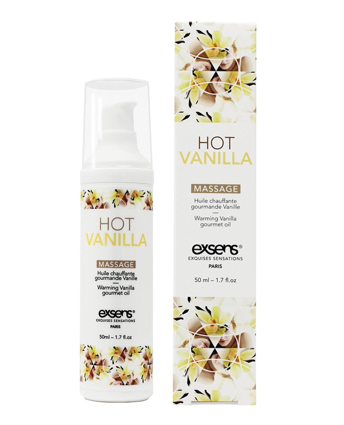 EXSENS of Paris Kissable Warming Massage Oil – Hot Vanilla