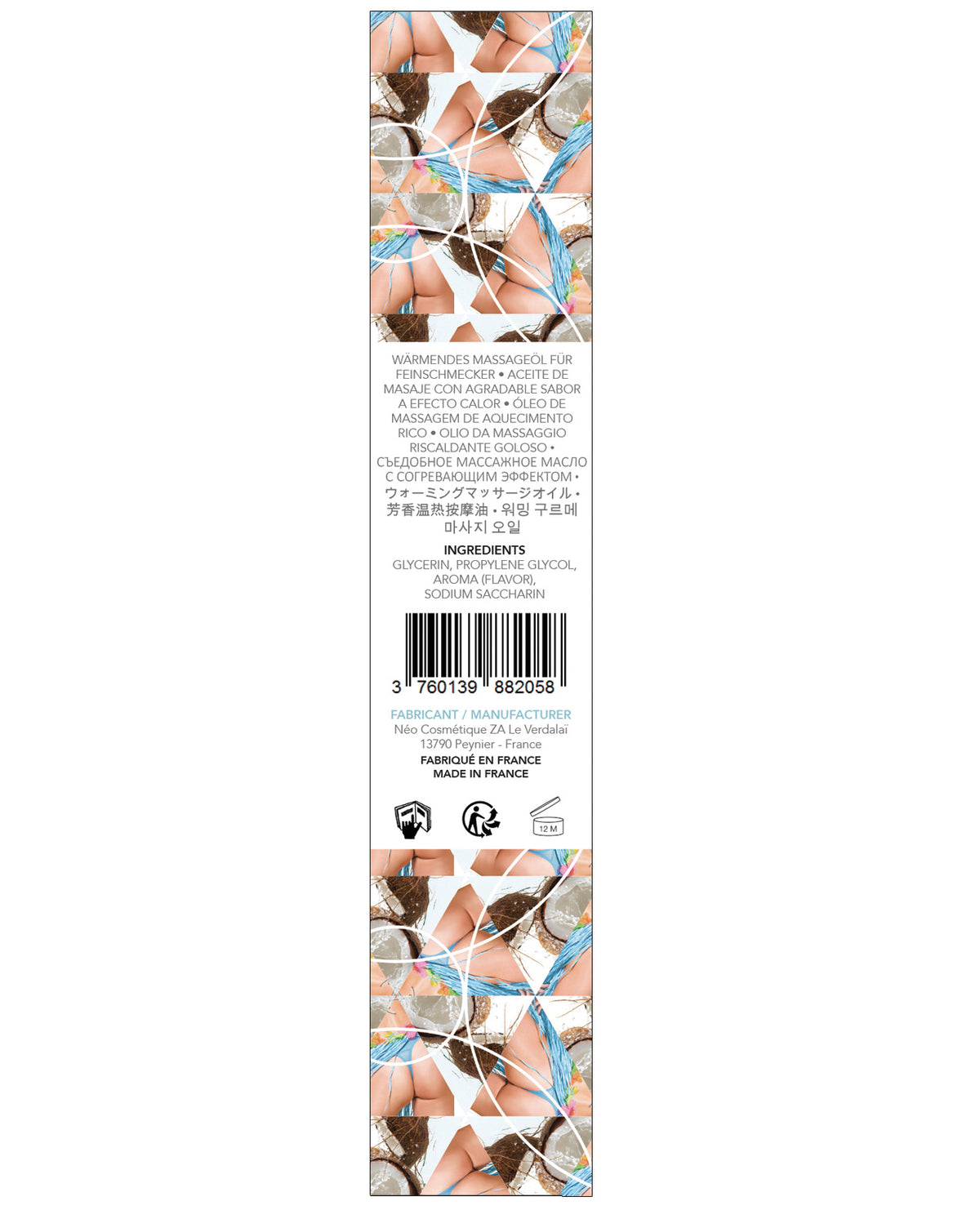 EXSENS of Paris Kissable Warming Massage Oil – Coconut – view 2