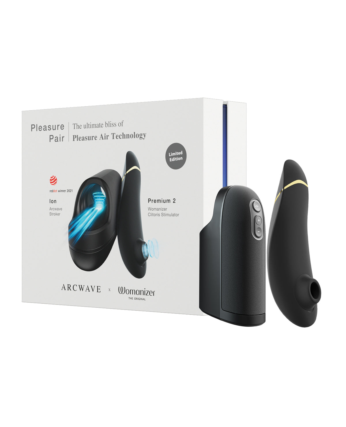 Arcwave Ion & Womanizer Premium 2 Bundle – Black