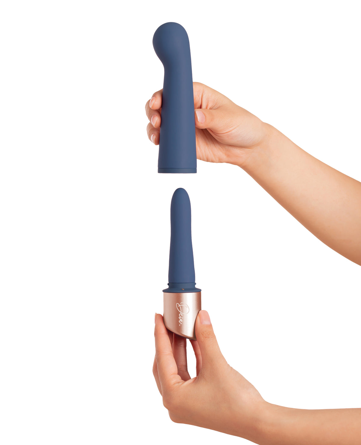 Deia The Couple Nesting Two-in-One Vibrator – Navy – view 6