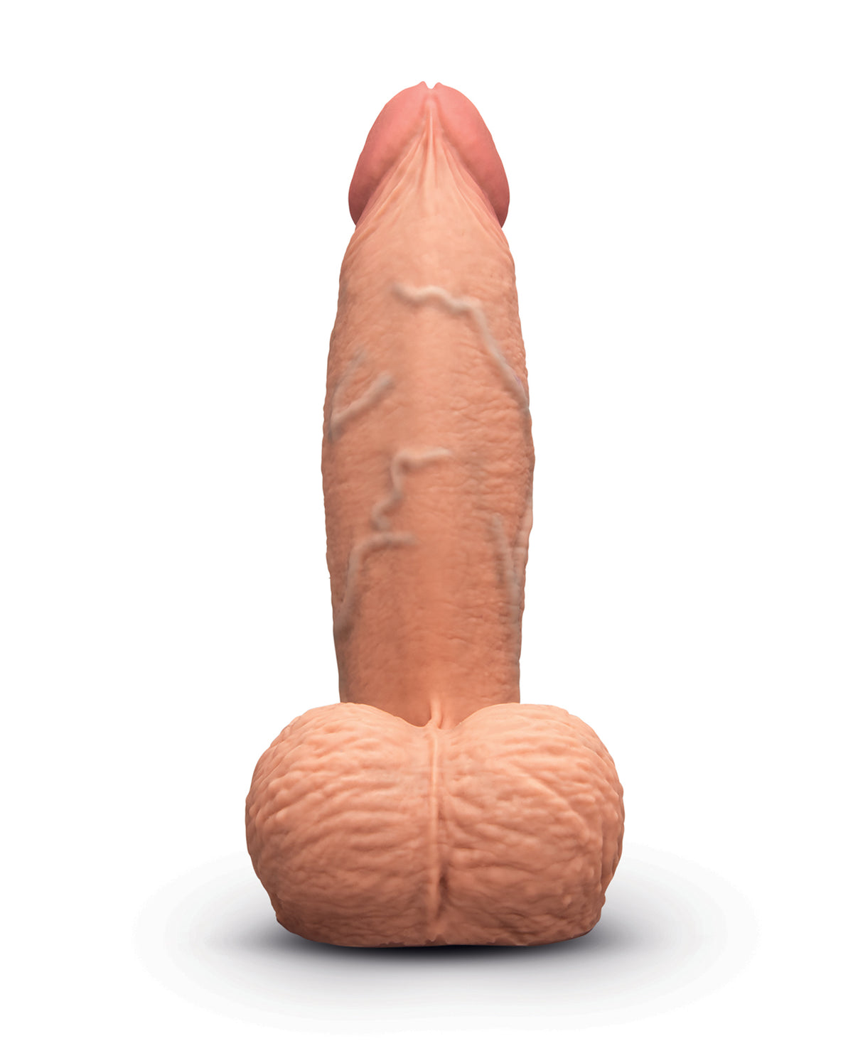 b-Vibe Slipskin 6" Girthy Realistic Dildo – Mocha – view 3