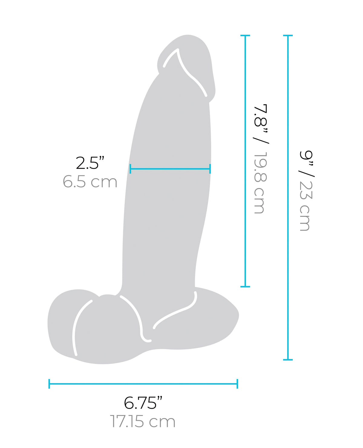 b-Vibe Slipskin 9" Girthy Realistic Dildo – Brown