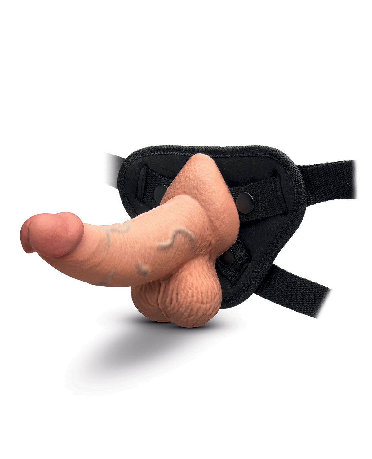 b-Vibe Slipskin 6.5" Curvy Realistic Dildo – Mocha – view 6