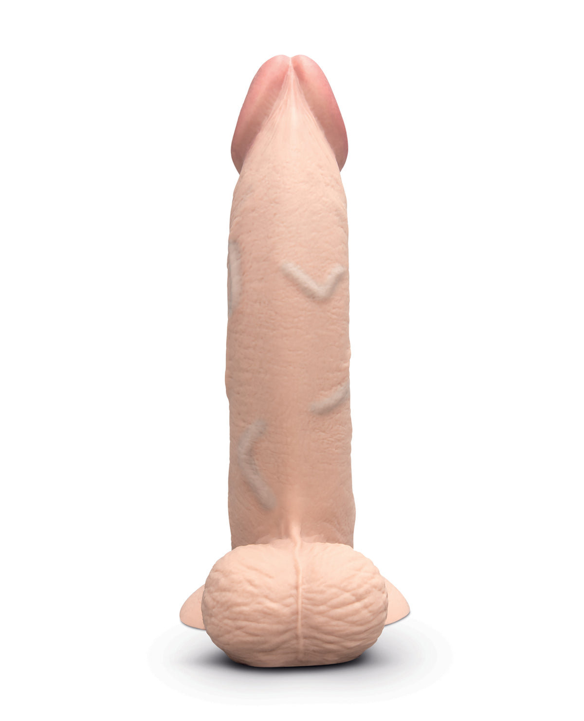 b-Vibe Slipskin 9" Curvy Realistic Dildo – Cream – view 3