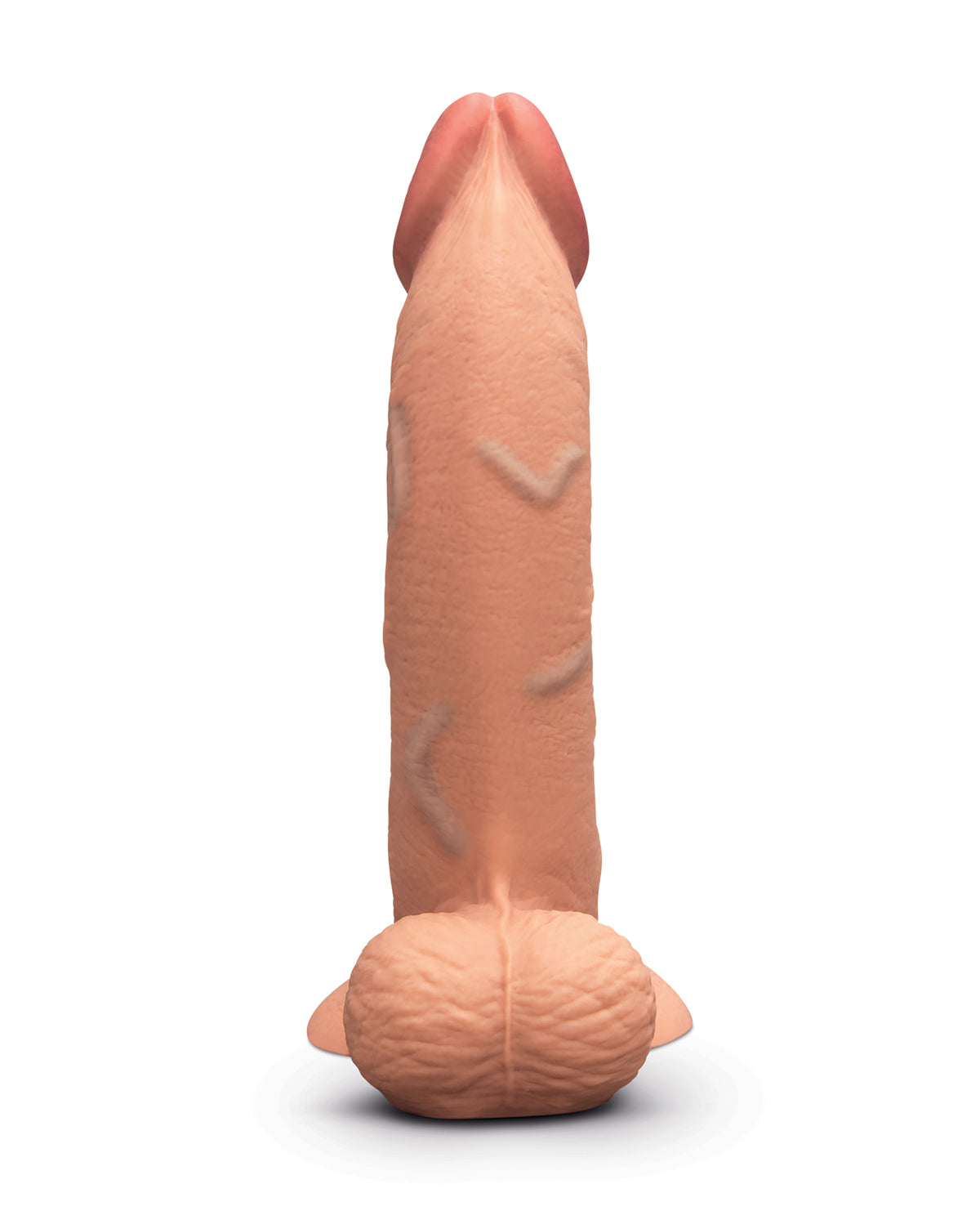 b-Vibe Slipskin 9" Curvy Realistic Dildo – Mocha – view 3