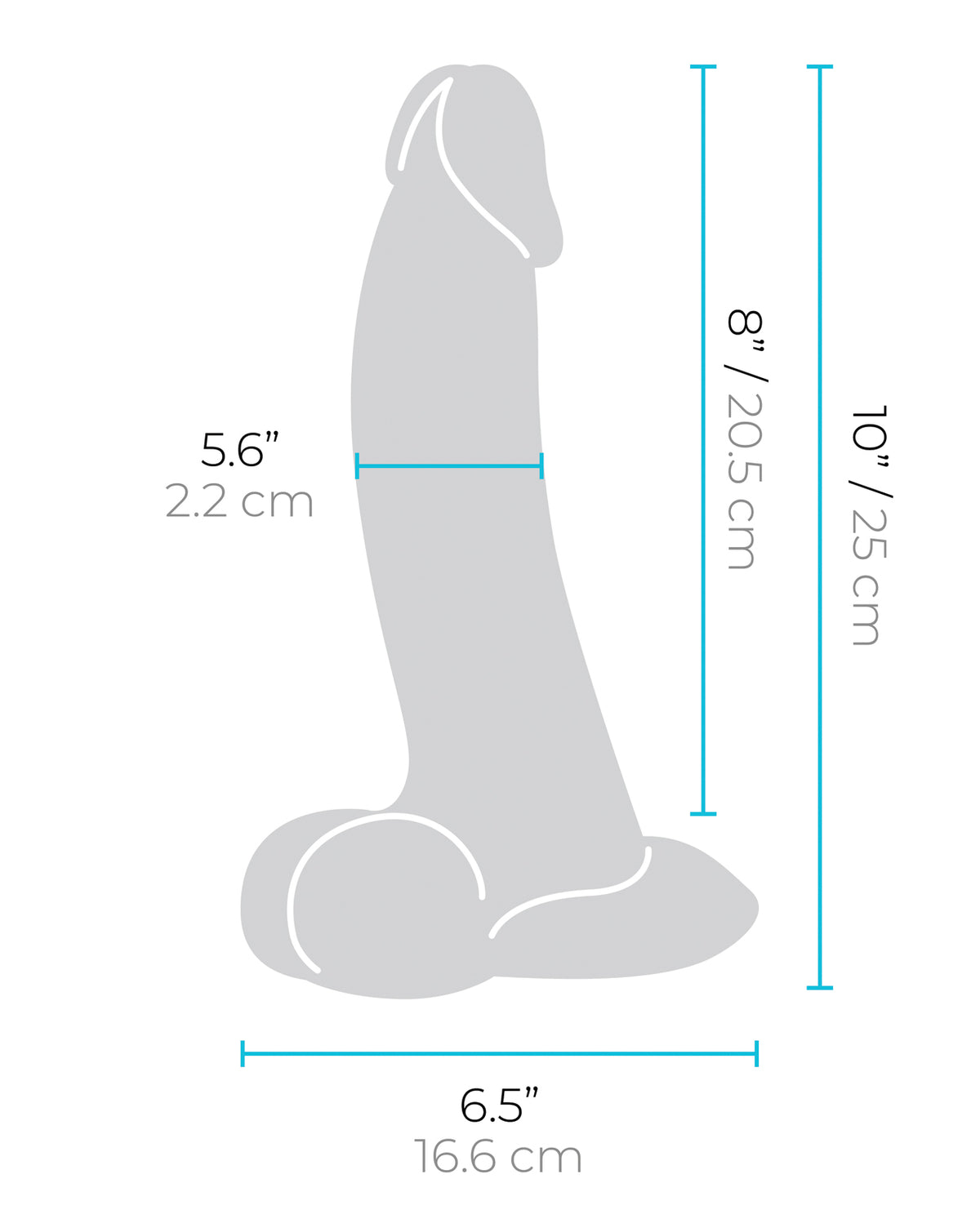 b-Vibe Slipskin 10" Curvy Realistic Dildo – Brown