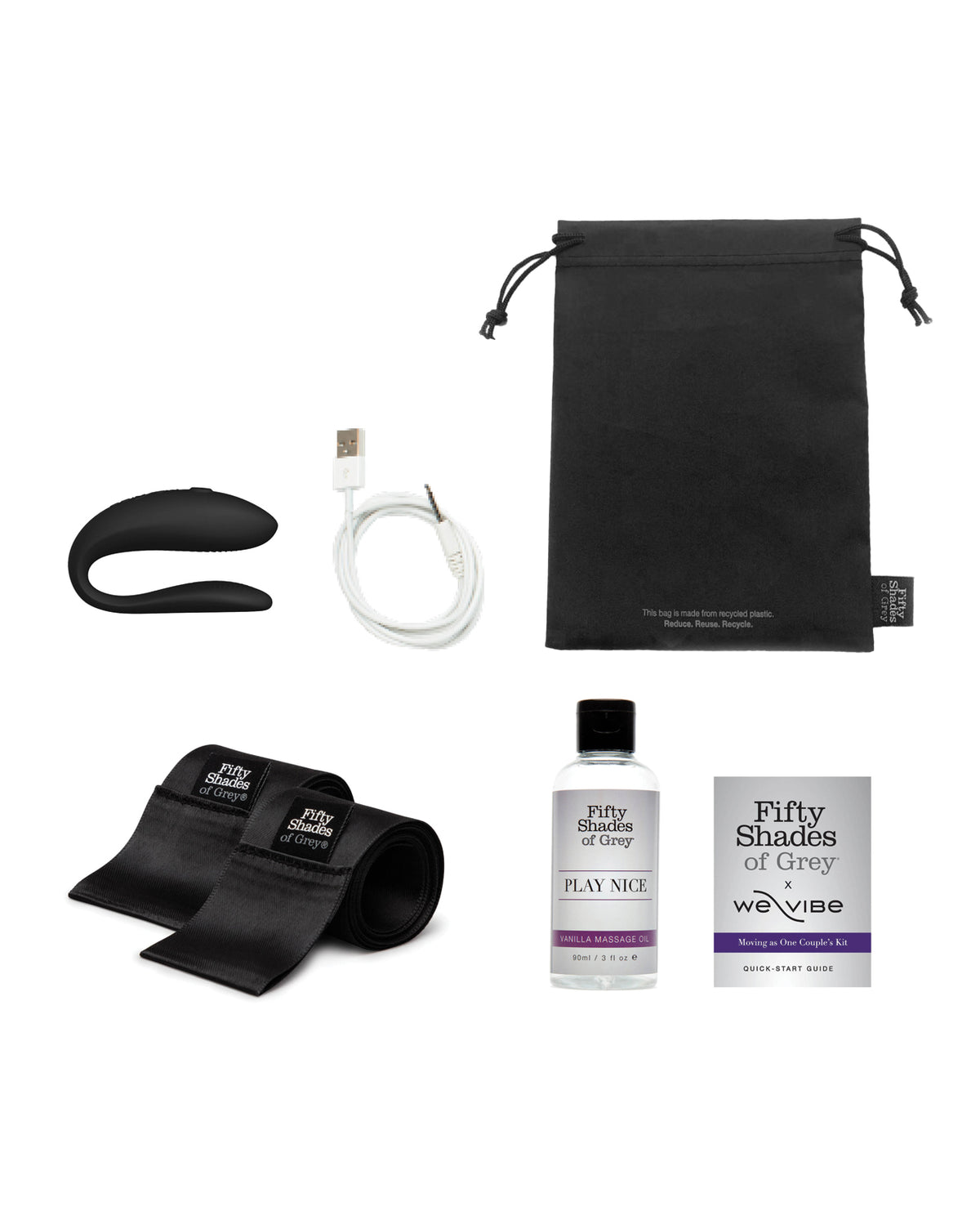 Fifty Shades of Grey & We-Vibe Moving As One Couples Kit – view 5