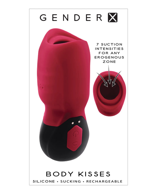 Gender X Body Kisses Vibrating Suction Massager