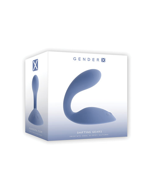 Gender X Shifting Gears Heated Vibrator & Grind Pad – Blue