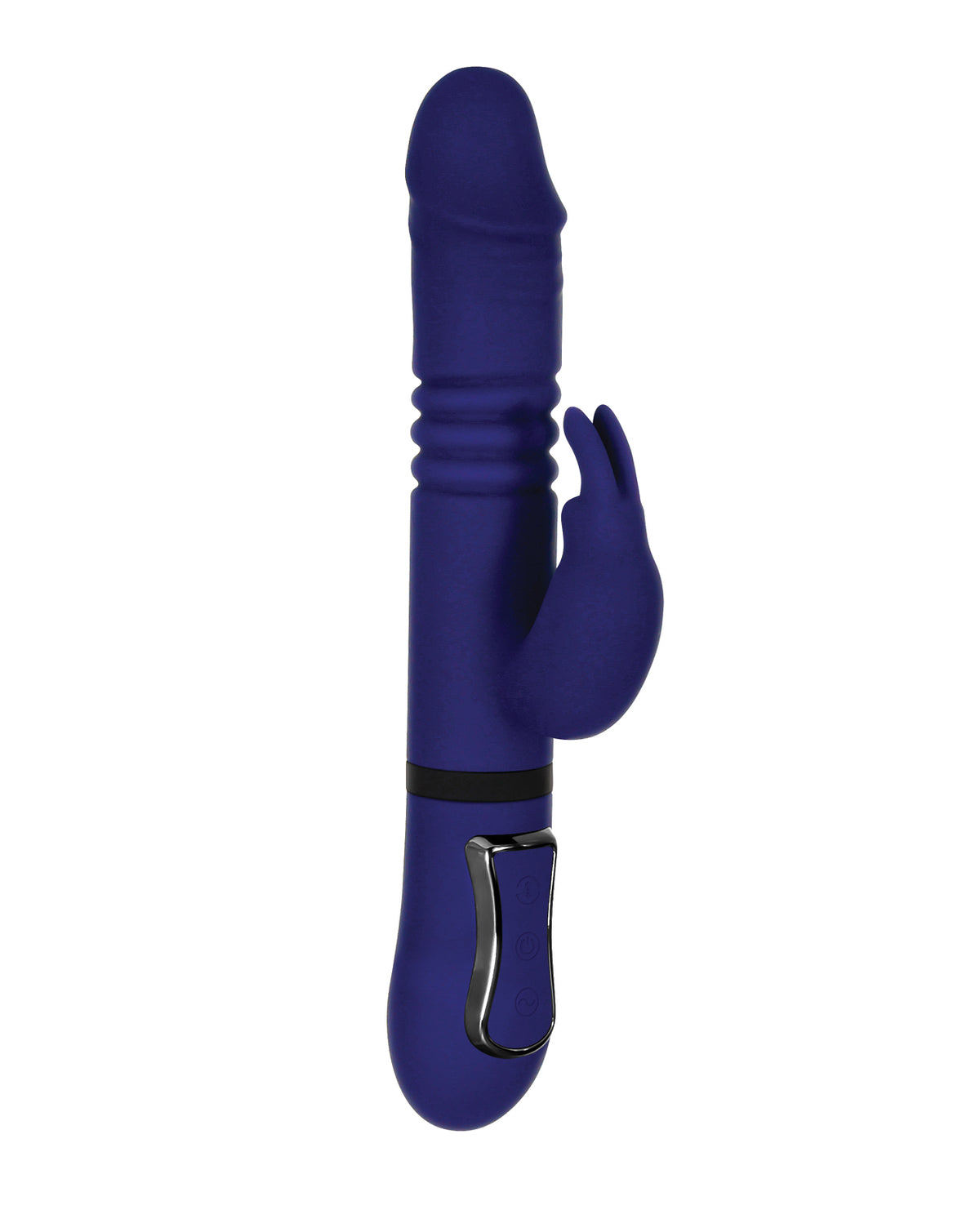Gender X All in One Thrusting Rabbit Vibrator – Purple – view 3