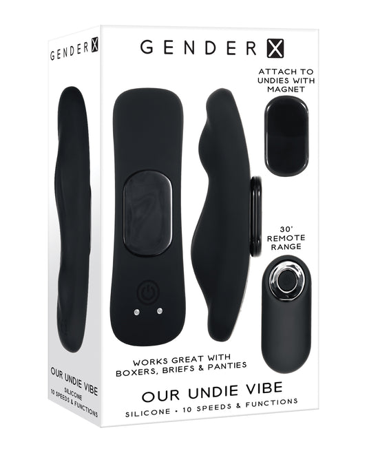 Gender X Our Undie Vibe Remote Control Panty Vibe – Black