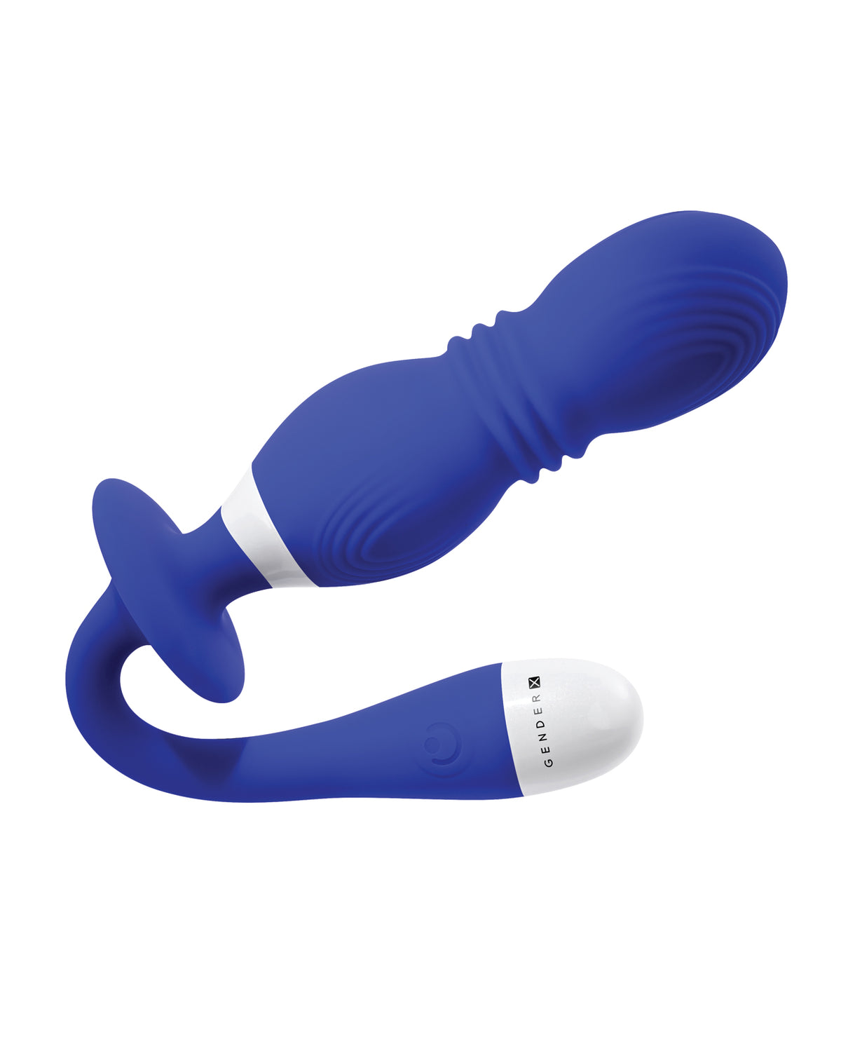 Gender X Play Ball Thrusting Vibrator – Blue – view 4