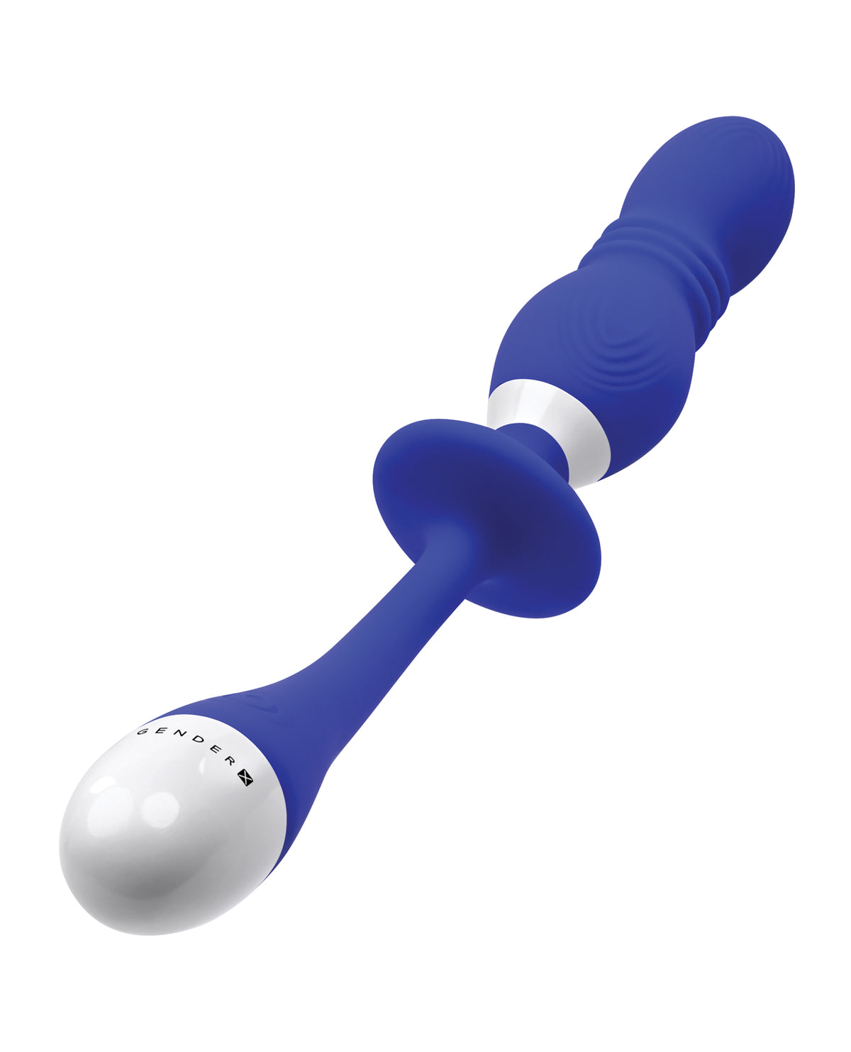 Gender X Play Ball Thrusting Vibrator – Blue – view 5