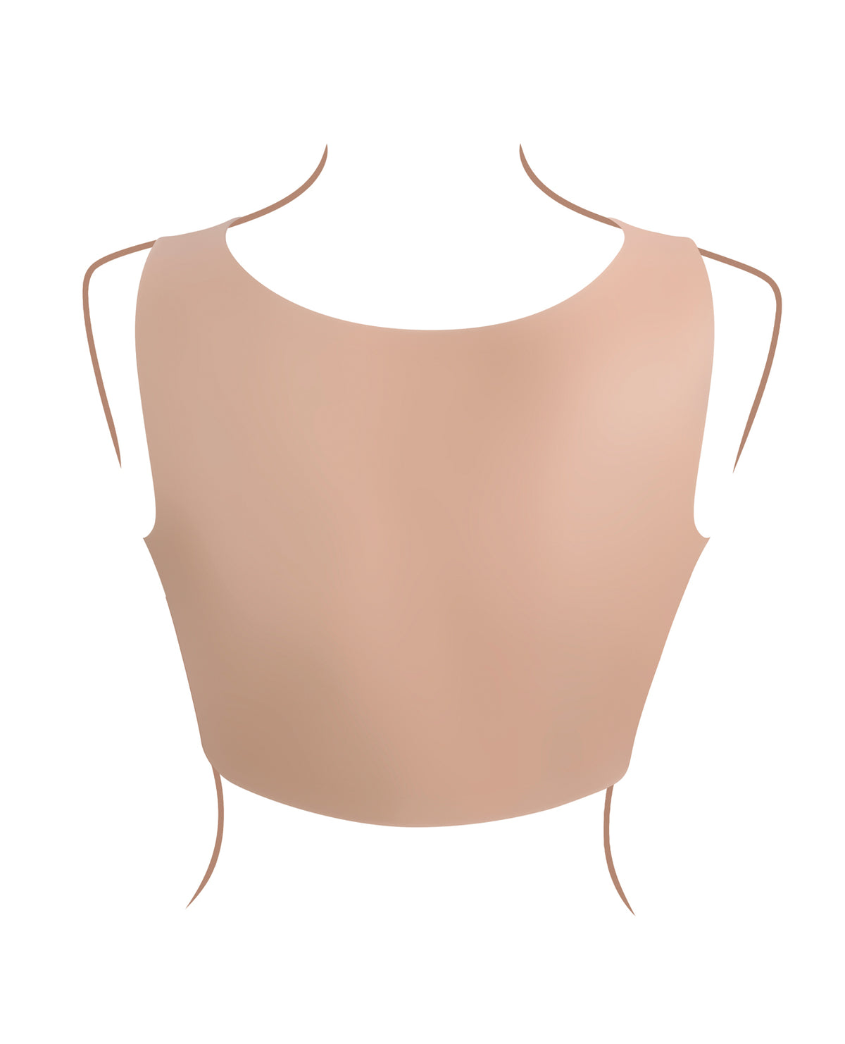 Gender X Realistic Breast Plate – D-Cup – Light – view 4