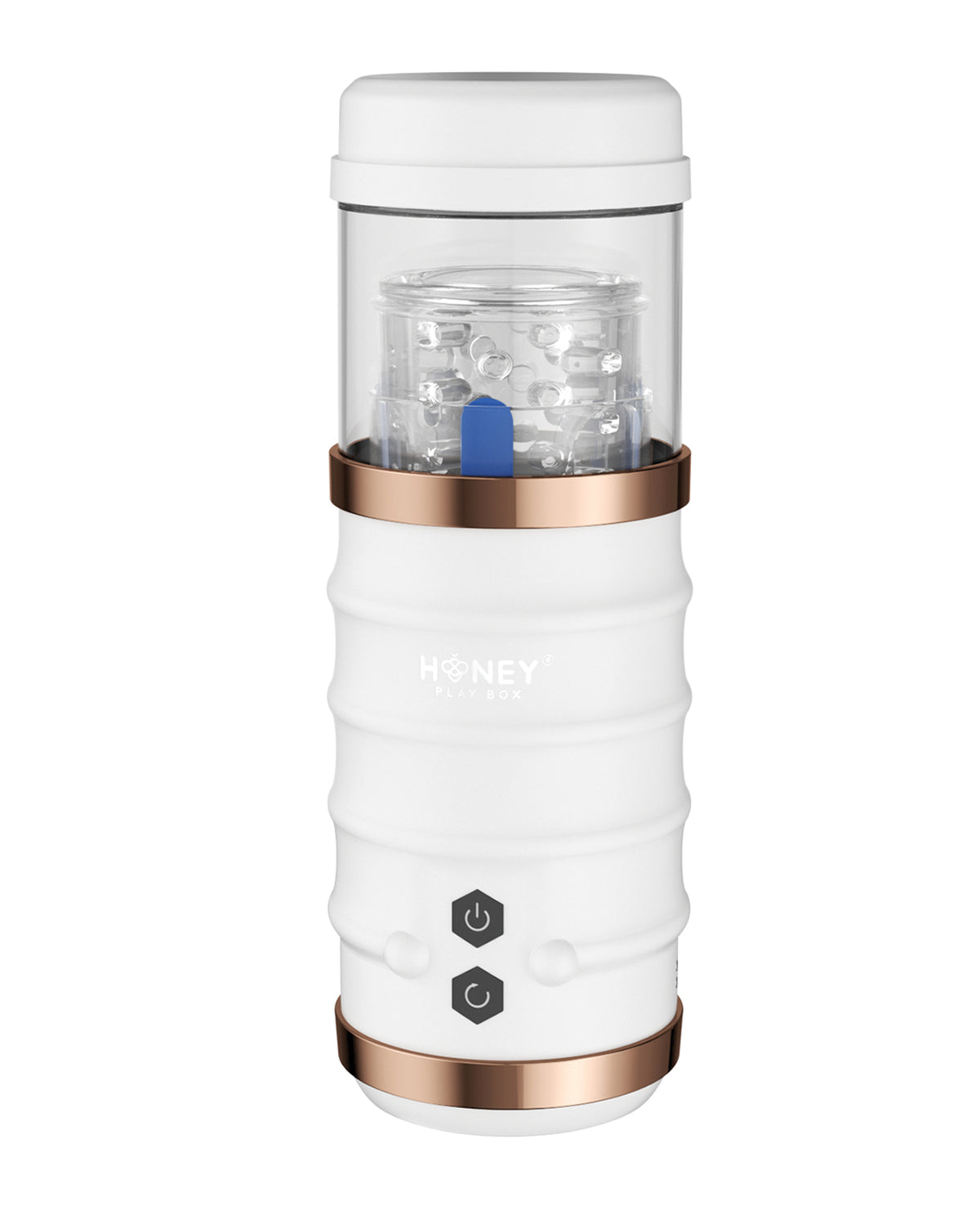 Honey Play Box Warrior Auto-Thrusting Stroker – White