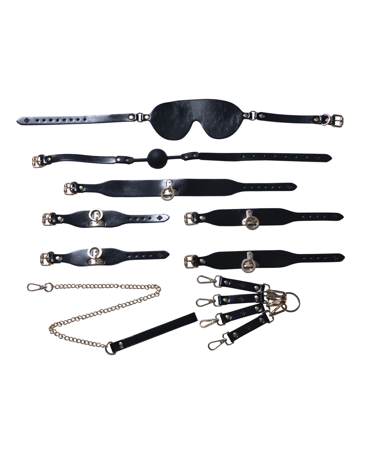 Honey Play Box Kinky Play Box 5-Piece Bondage Set – Black