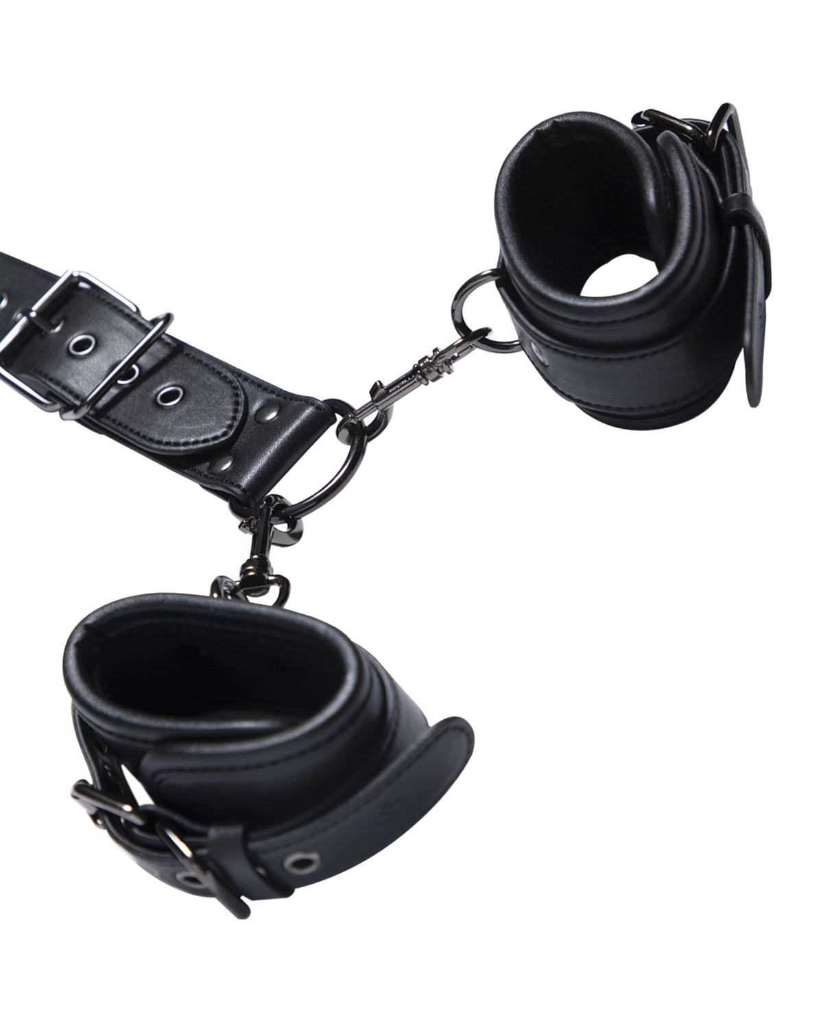 Honey Play Box Locking Harness Collar-to-Wrist Restraint – Black – view 2
