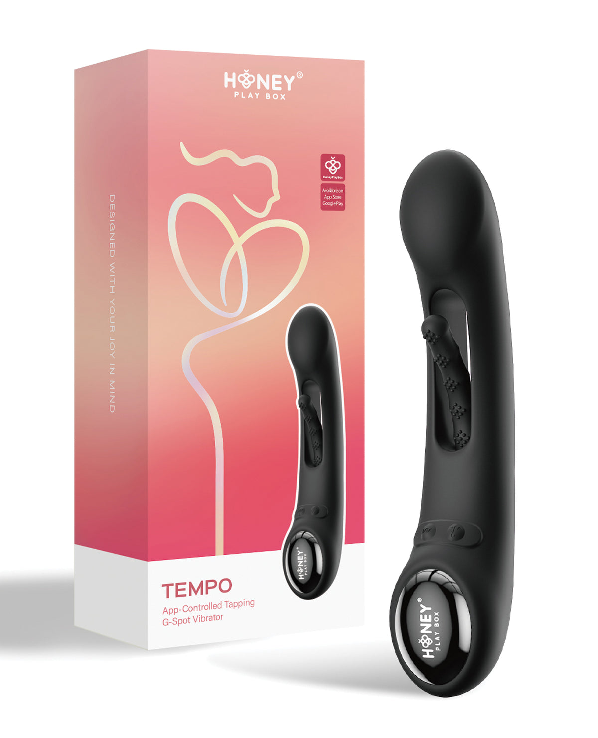 Honey Play Box Tempo Pressure-Sensing Flapping Vibrator – Black – view 5