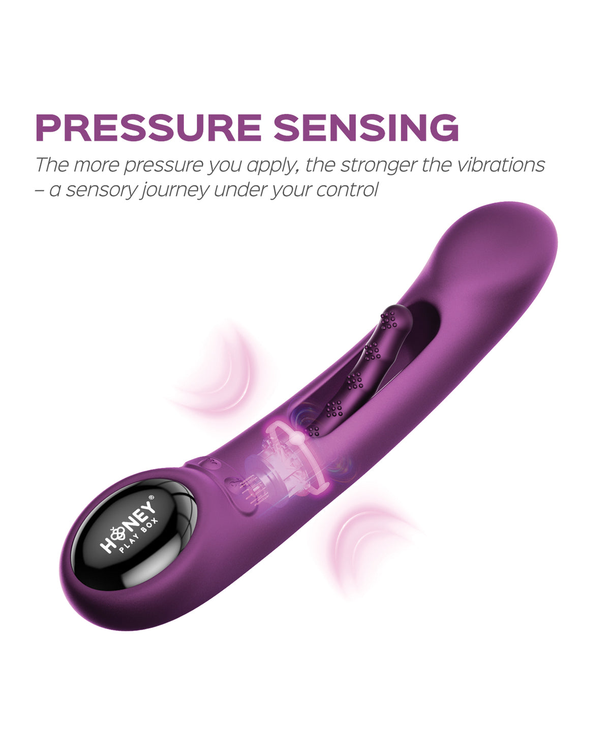Honey Play Box Tempo Pressure-Sensing Flapping Vibrator – Purple – view 2