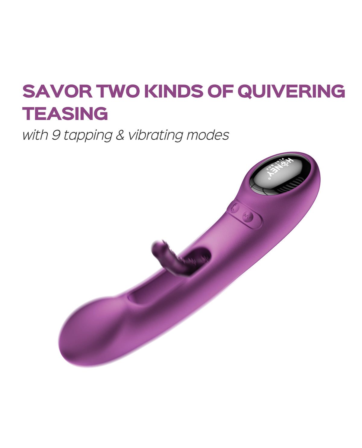 Honey Play Box Tempo Pressure-Sensing Flapping Vibrator – Purple – view 3