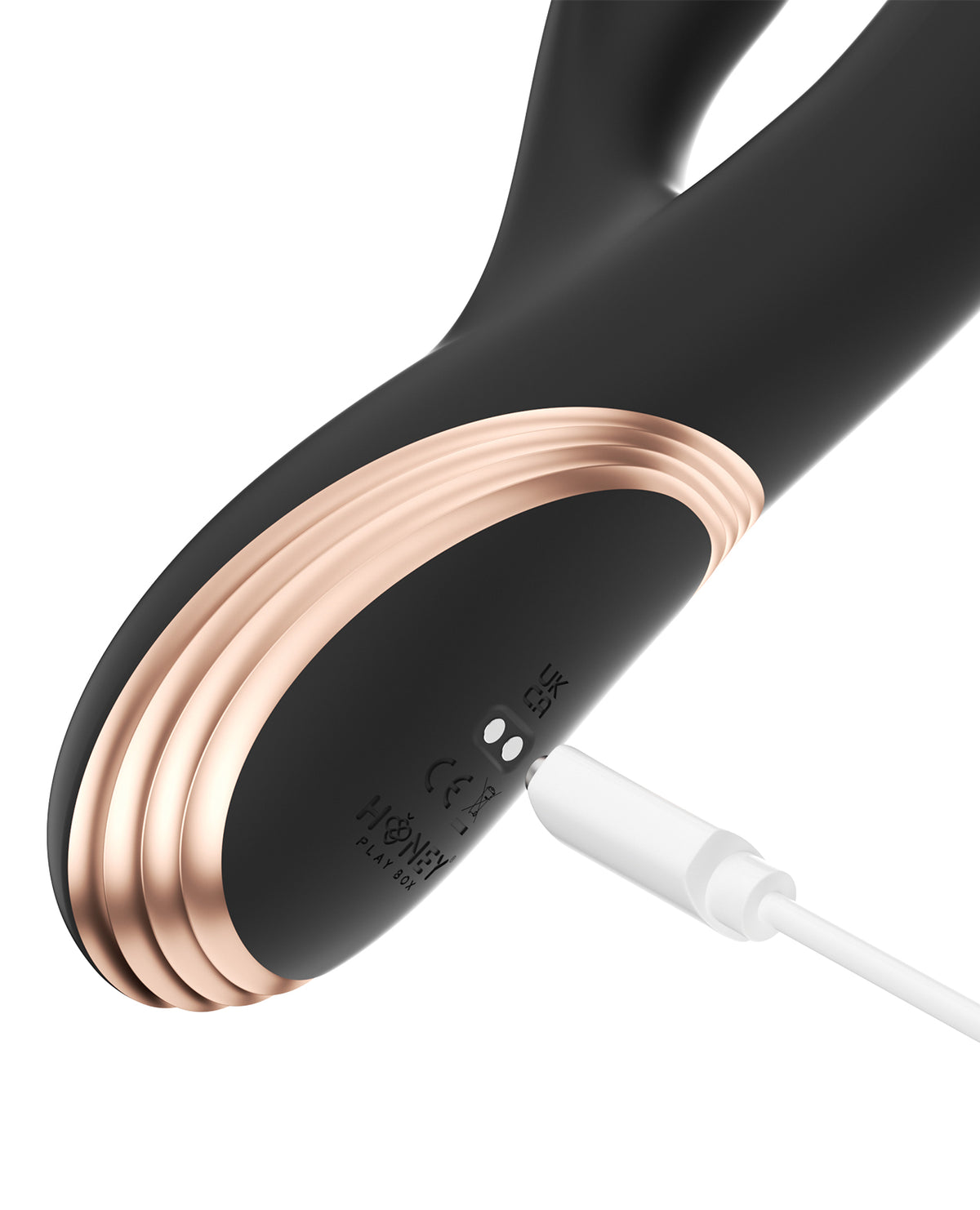 Honey Play Box GEM Twin Balls Rabbit Vibrator – Black – view 4