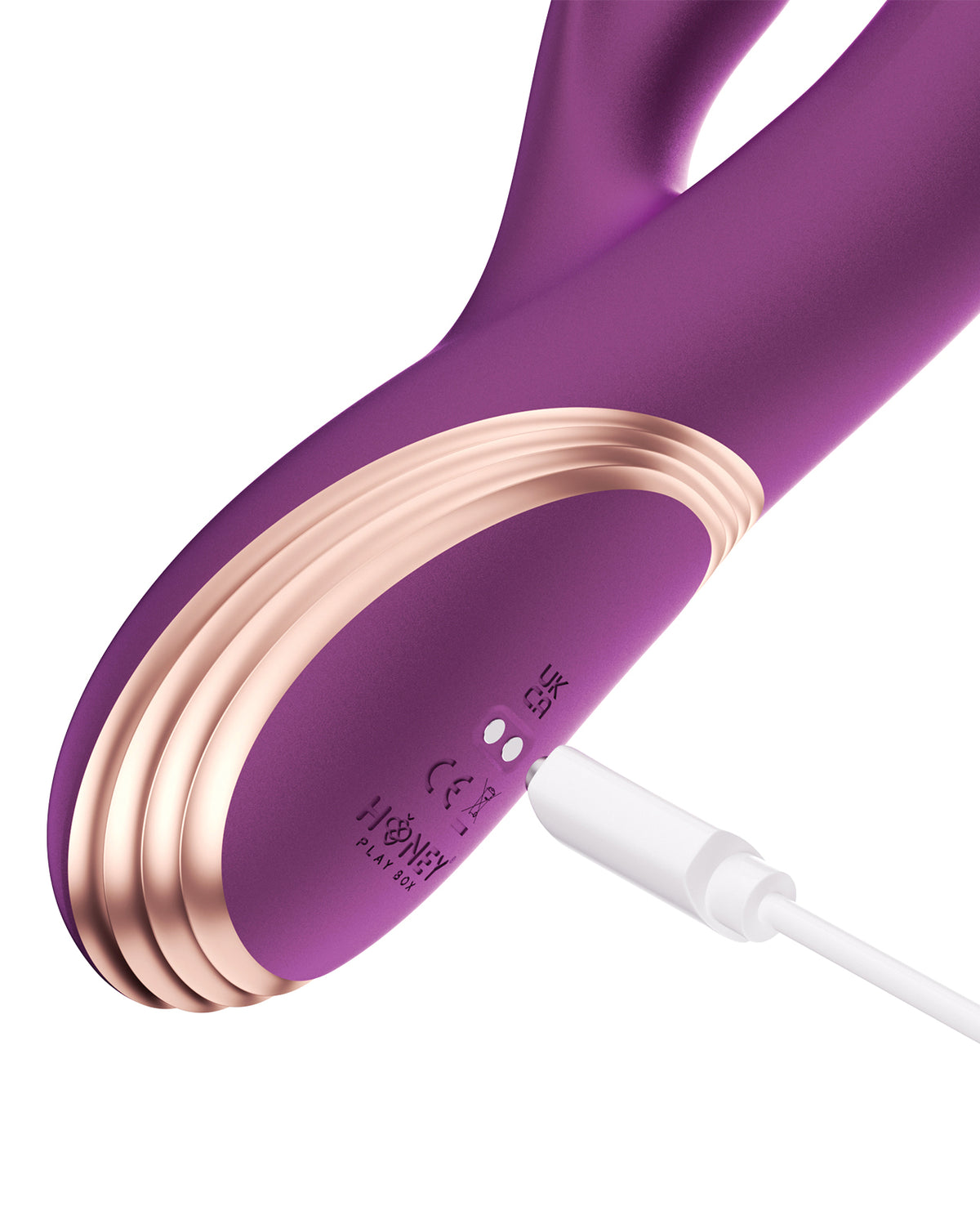 Honey Play Box GEM Twin Balls Rabbit Vibrator – Purple – view 4