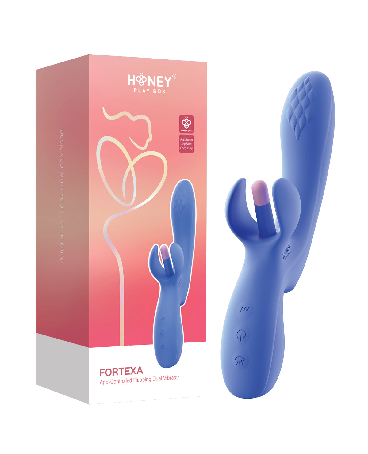 Honey Play Box Fortexa Flapping Clit & G-Spot Vibrator – Blue – view 6
