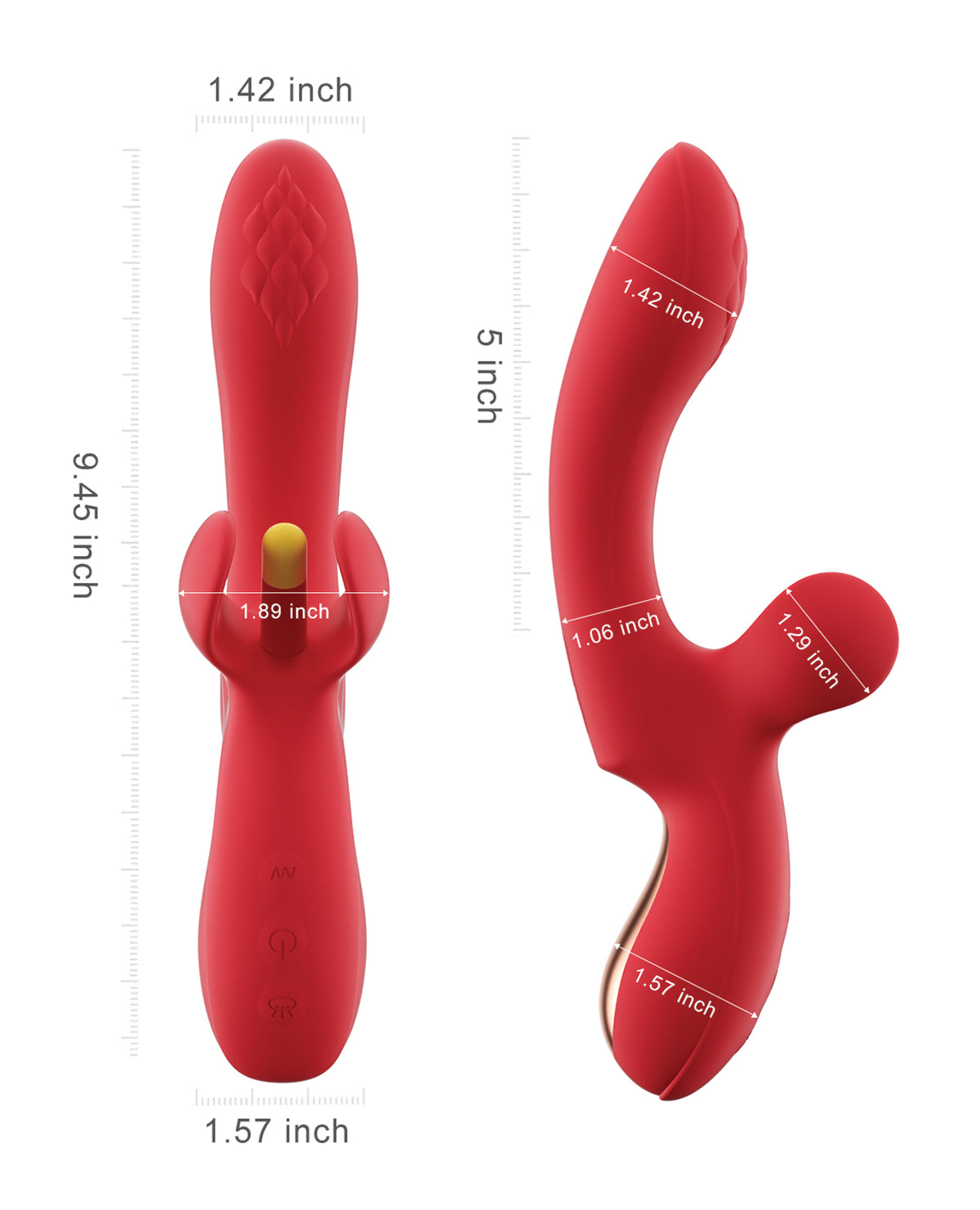 Honey Play Box Fortexa Flapping Clit & G-Spot Vibrator – Red – view 5