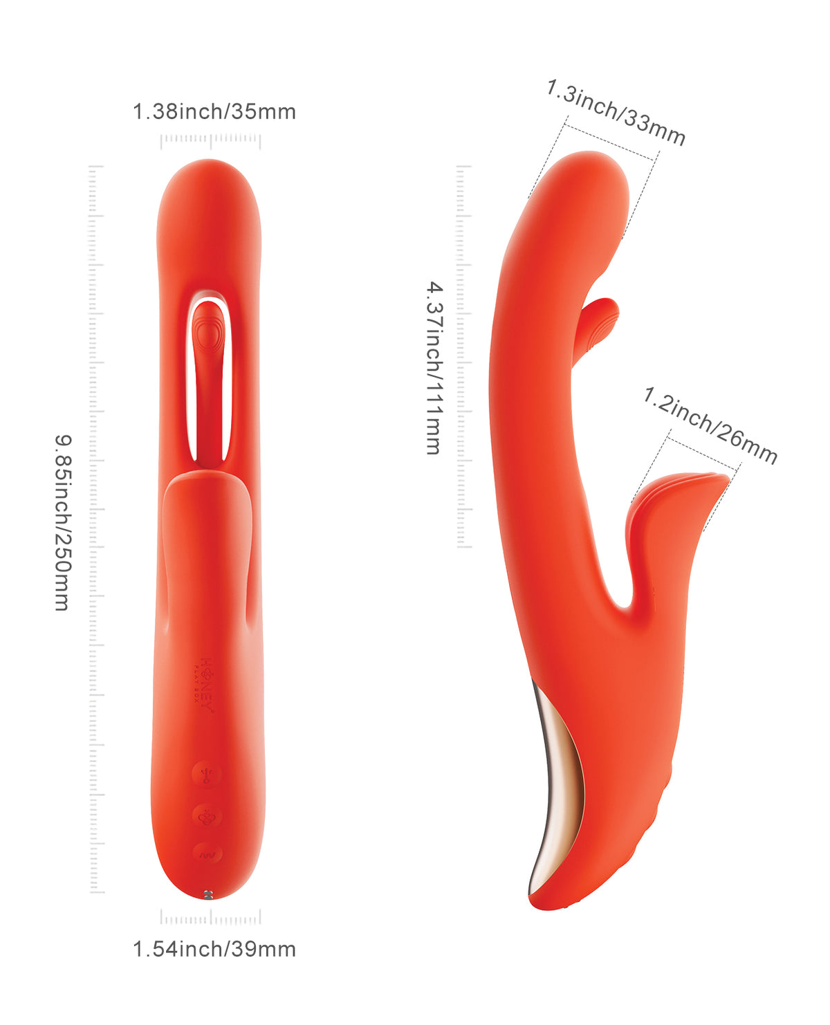 Honey Play Box Tressa App-Enabled Tapping Vibrator – view 5