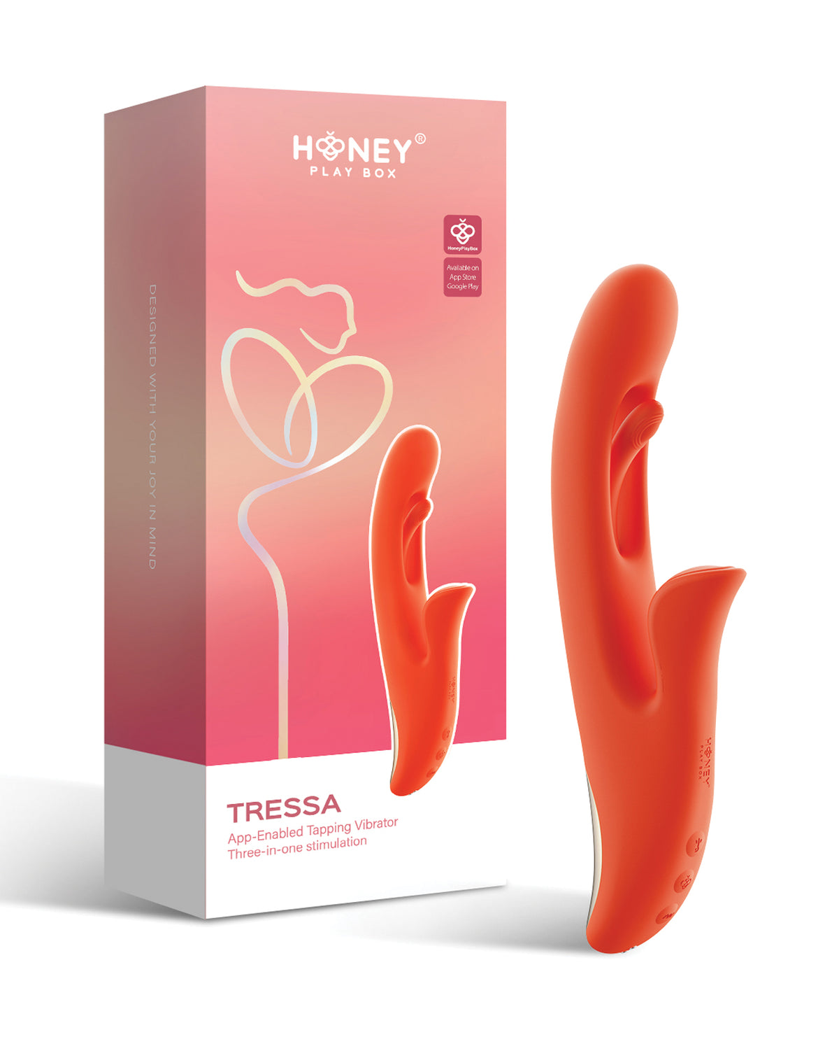 Honey Play Box Tressa App-Enabled Tapping Vibrator – view 6