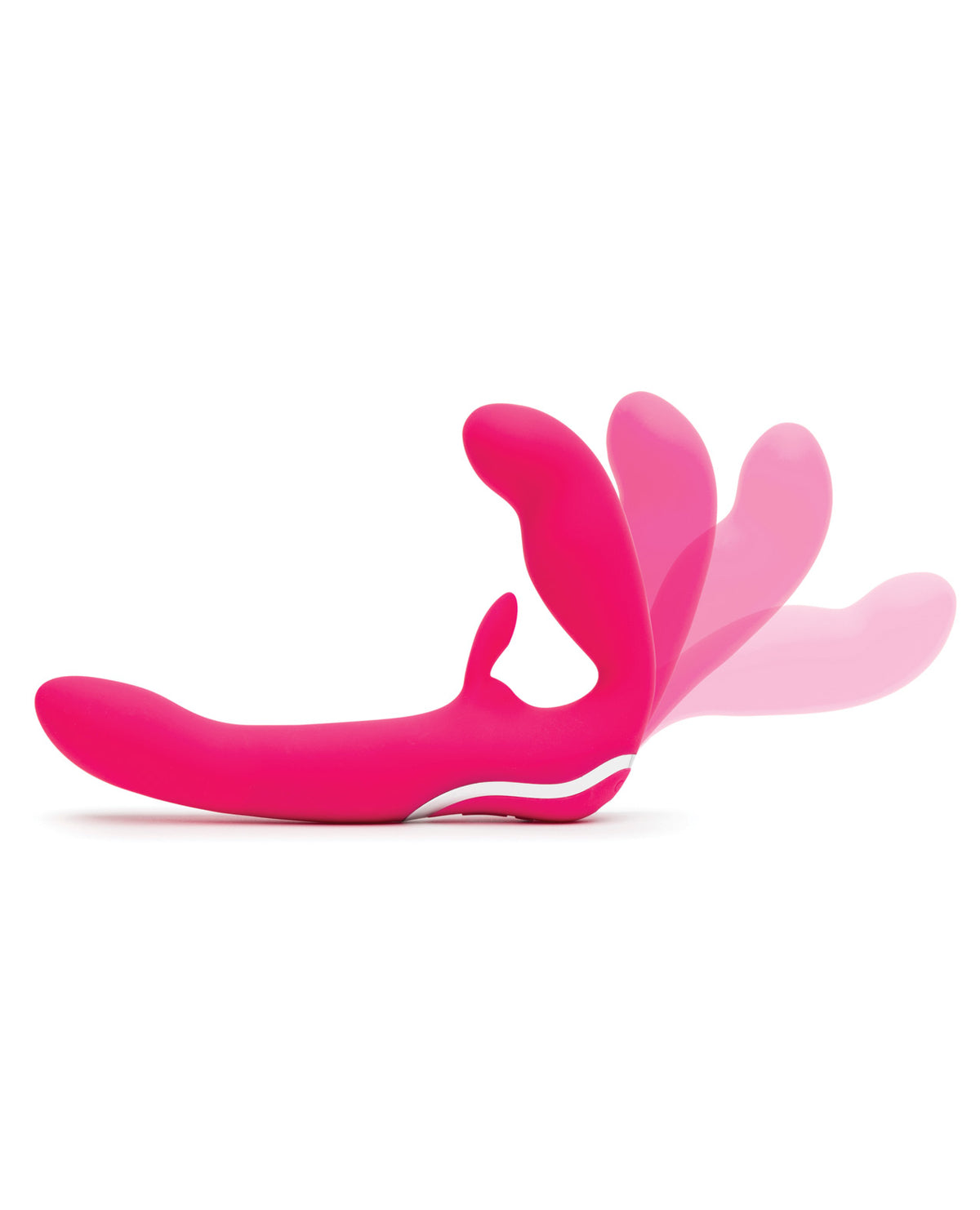 Happy Rabbit Strapless Strap-On Rabbit Vibe – Pink – view 4