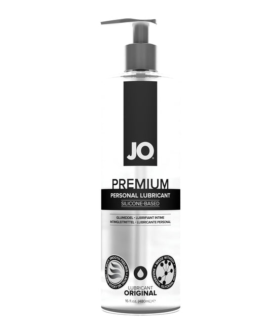 JO Premium Original Silicone Lubricant – 16 oz