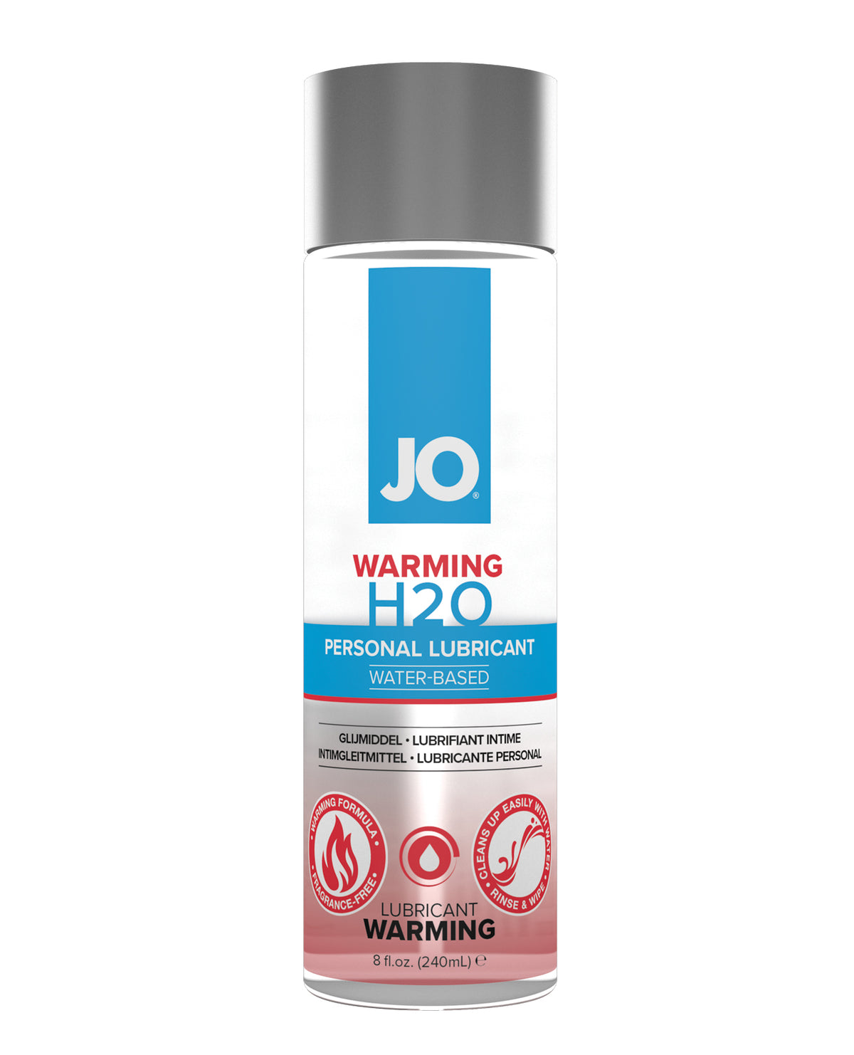 JO H2O Warming Water-Based Lubricant – 8 oz