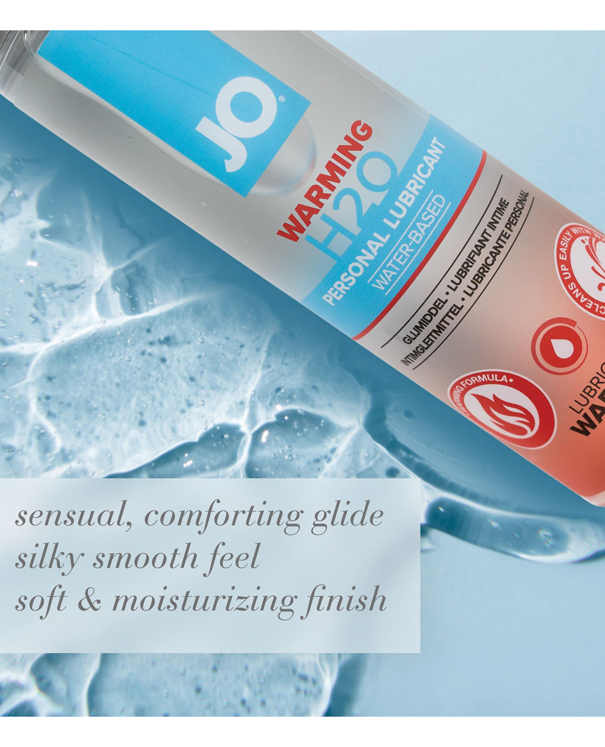 JO H2O Warming Water-Based Lubricant – 8 oz – view 4