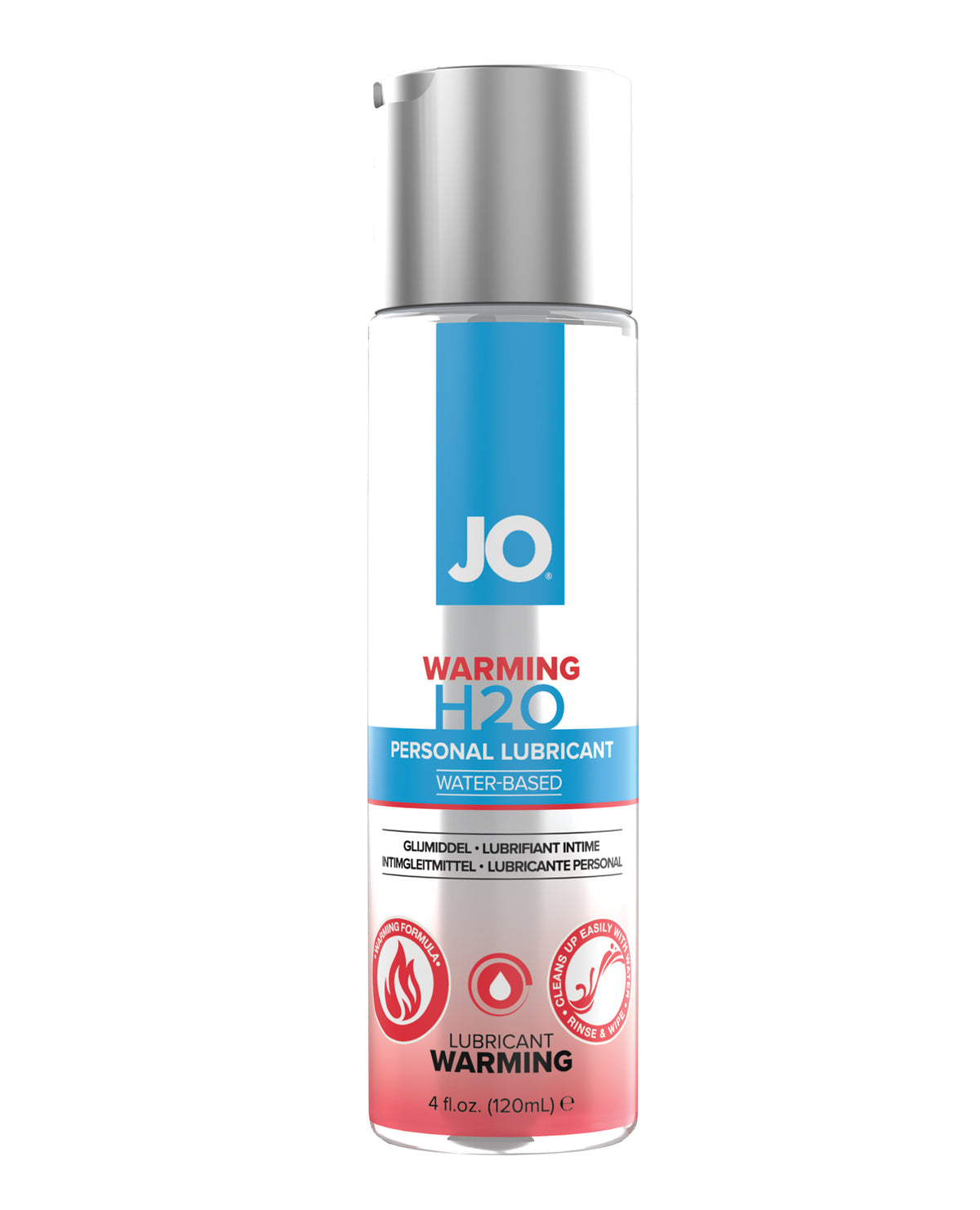 JO H2O Warming Water-Based Lubricant – 4 oz