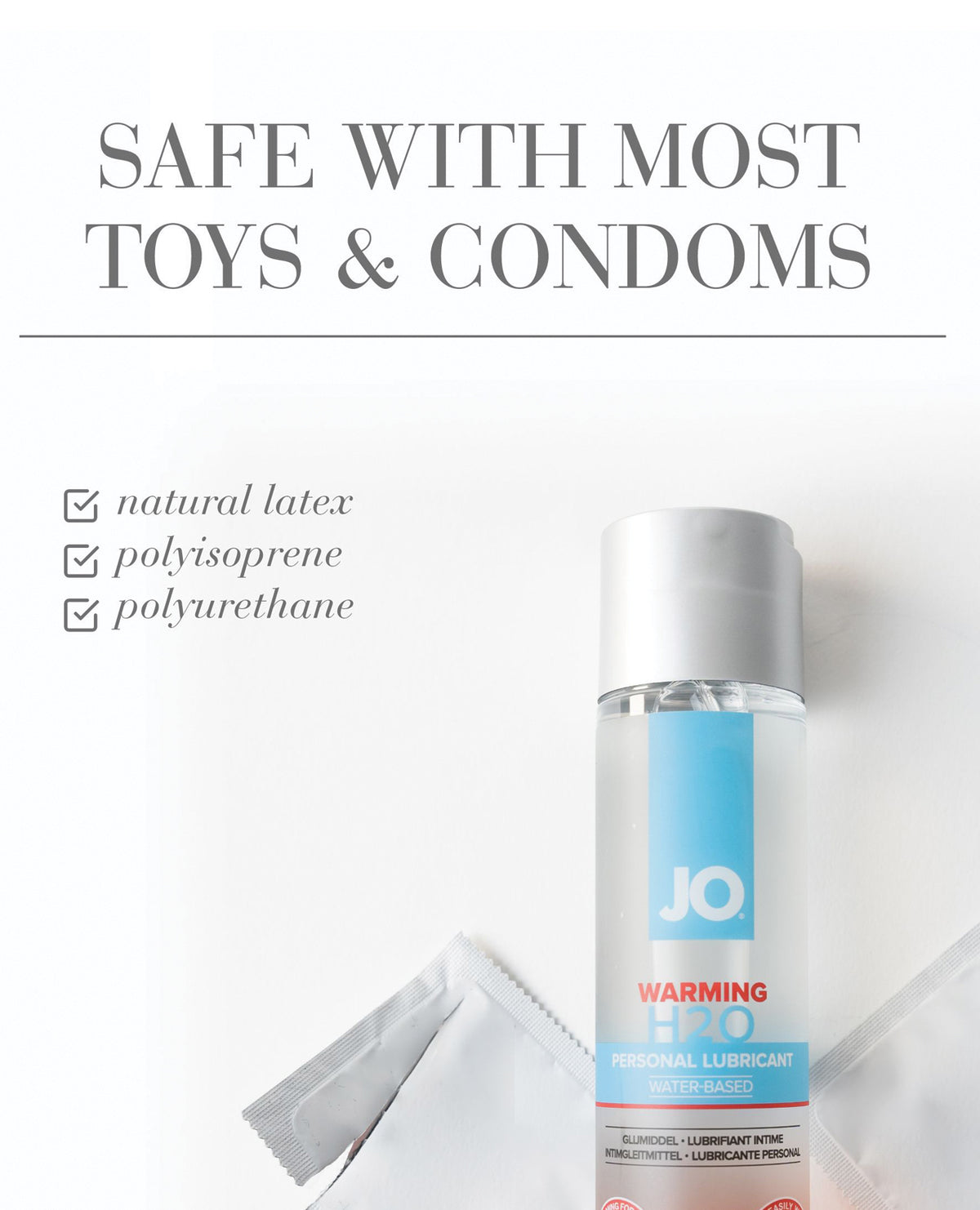 JO H2O Warming Water-Based Lubricant – 4 oz – view 3