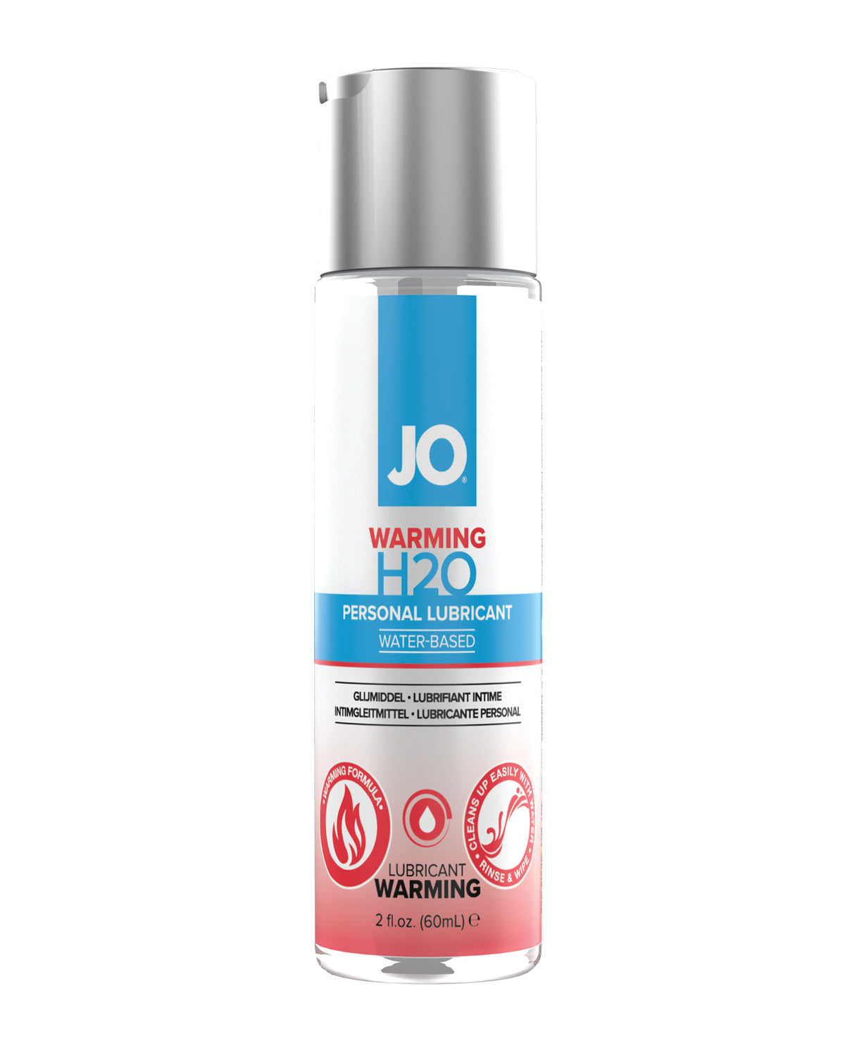 JO H2O Warming Water-Based Lubricant – 2 oz
