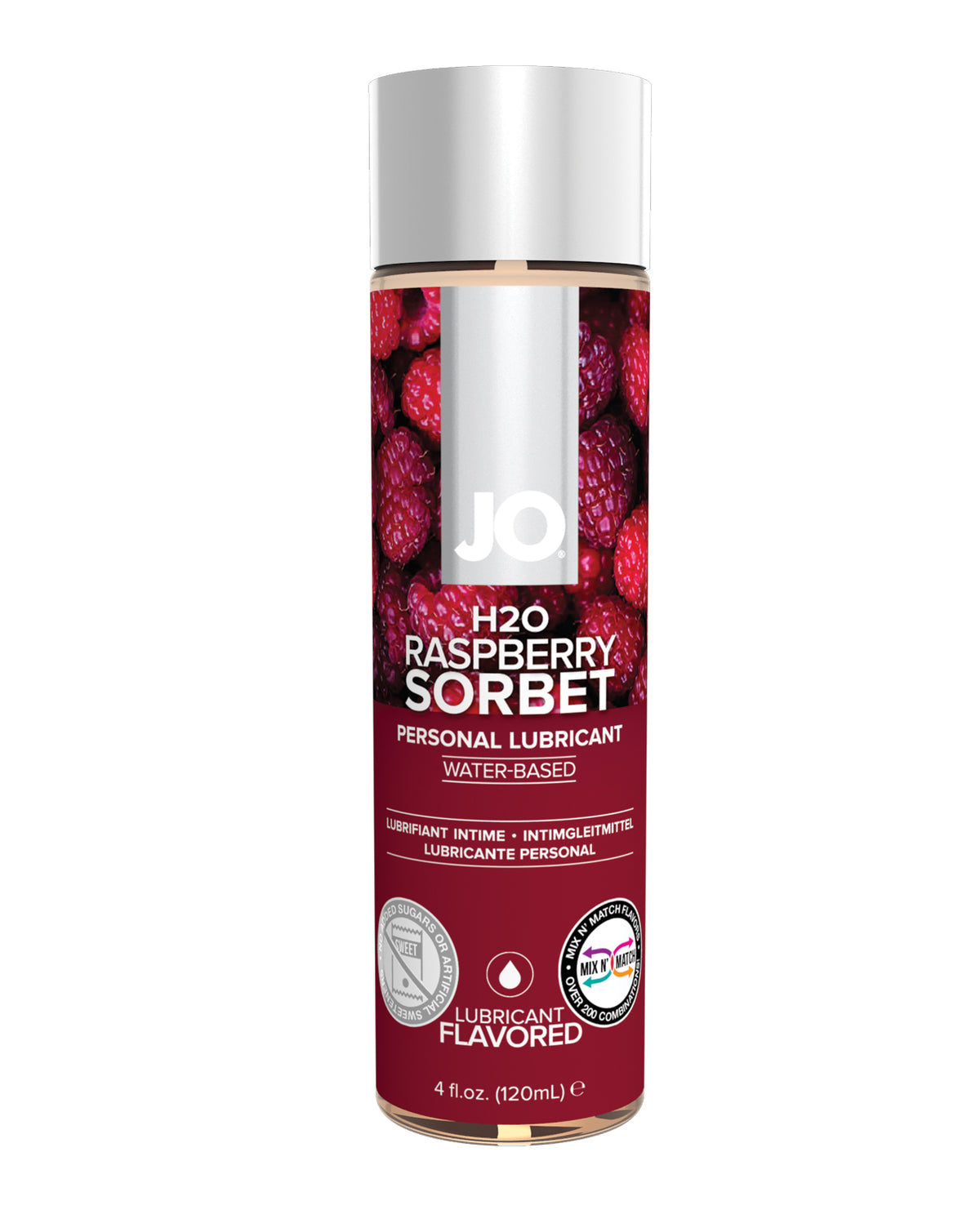 JO H2O Flavored Water-Based Lubricant – 4 oz – Raspberry