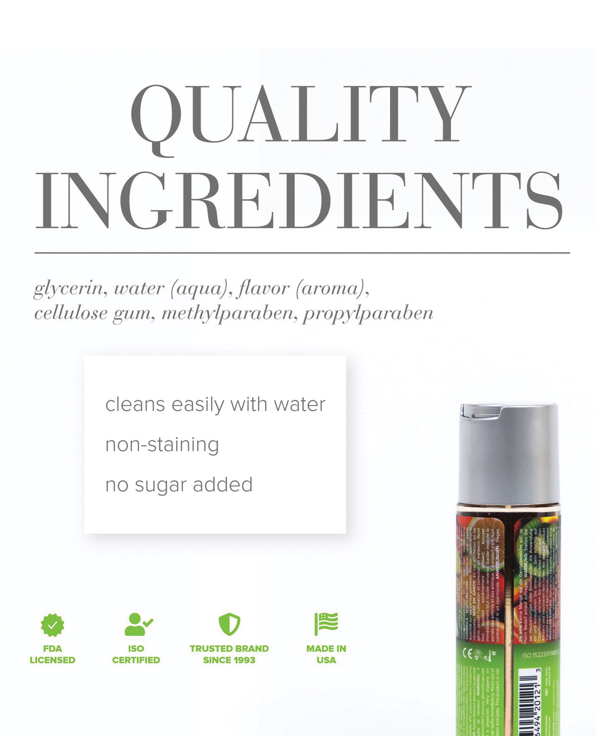 JO H2O Flavored Water-Based Lubricant – 4 oz – Tropical Passion – view 2