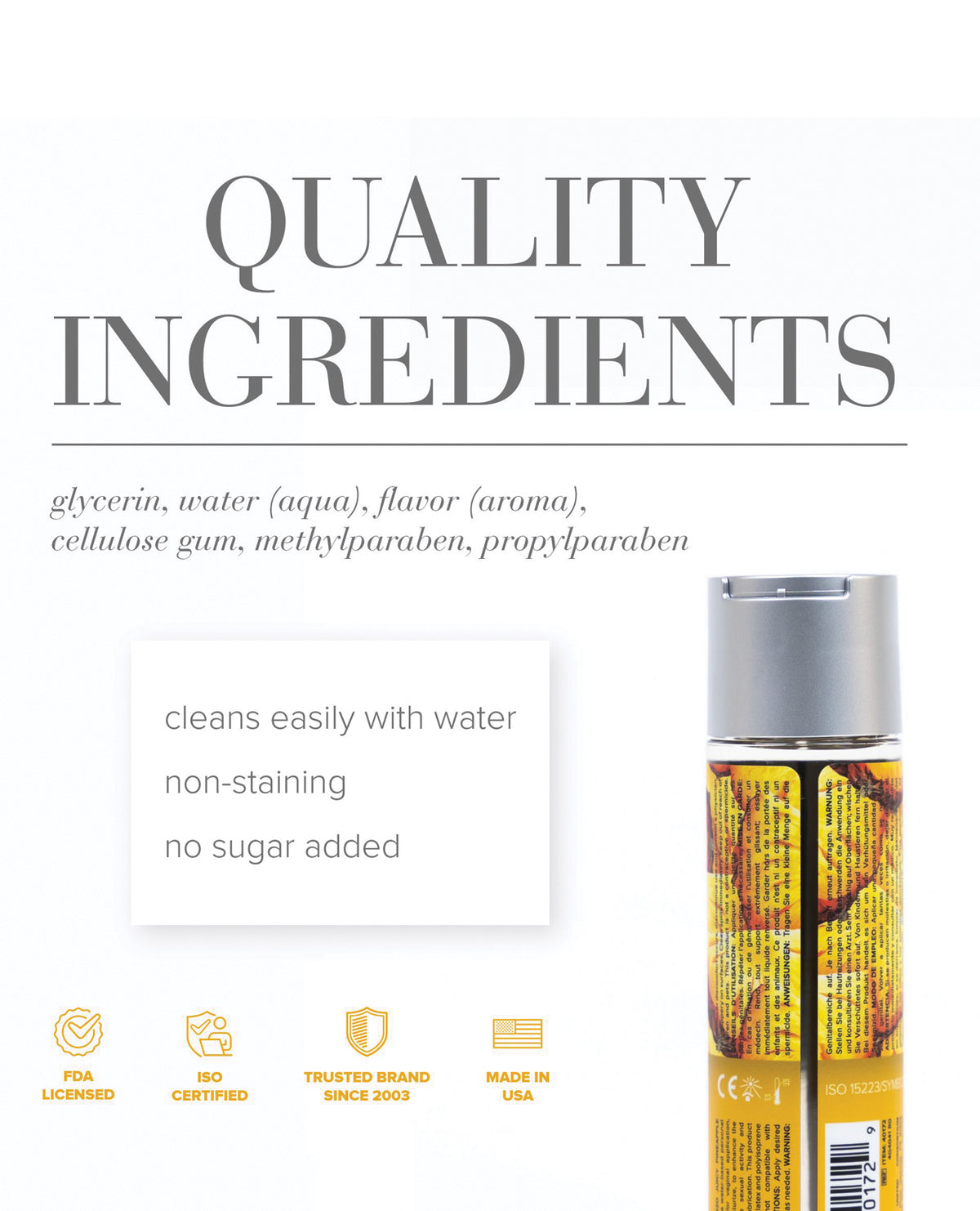 JO H2O Flavored Water-Based Lubricant – 4 oz – Pineapple